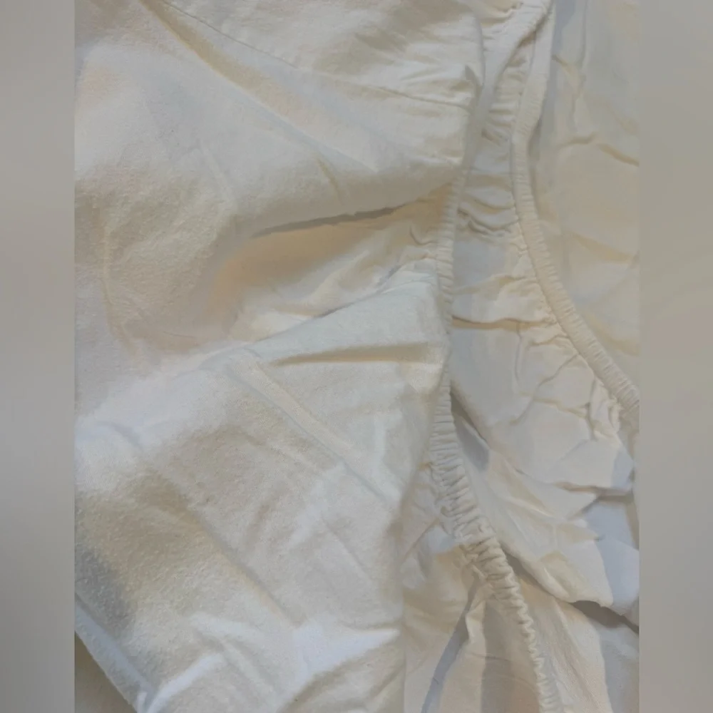 Luxurious White Flannel Fitted Sheet Size King